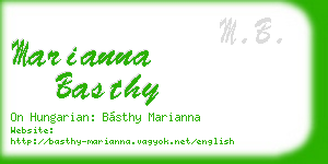 marianna basthy business card